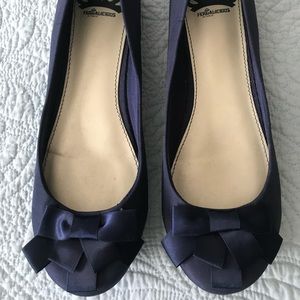 Navy Blue Fergalicious Flats